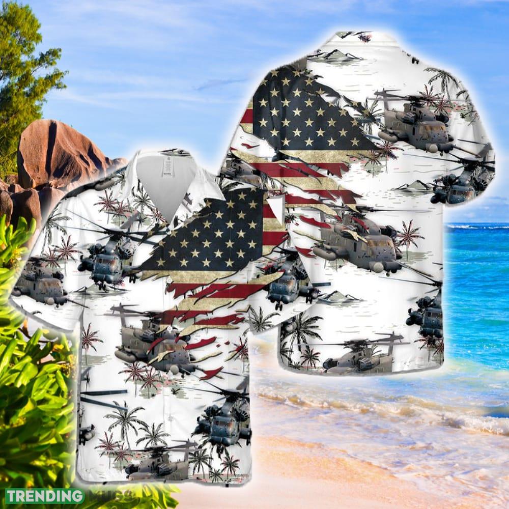 Sikorsky MH-53 Pave Low Flag Hawaiian Shirt - Sikorsky MH-53 Pave Low Flag Hawaiian Shirt
