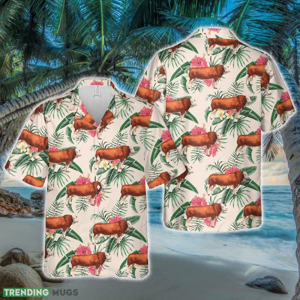 Simmental Cattle Hawaiian Shirt - Simmental Cattle Hawaiian Shirt