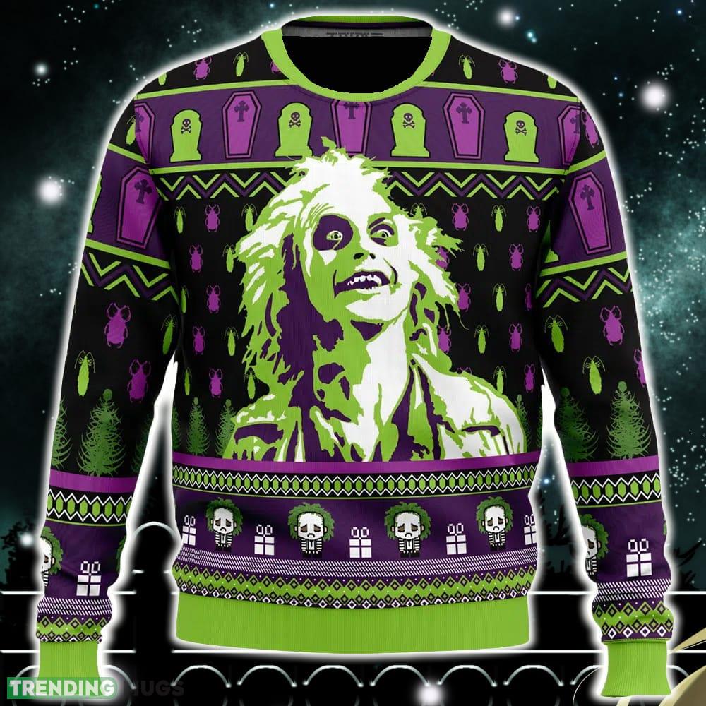 Smile Beetlejuice Ugly Christmas Sweater Funny Gift Ideas Christmas - Smile Beetlejuice Ugly Christmas Sweater_1 Smile Beetlejuice Ugly Christmas Sweater Funny Gift Ideas Christmas - Smile Beetlejuice Ugly Christmas Sweater_1