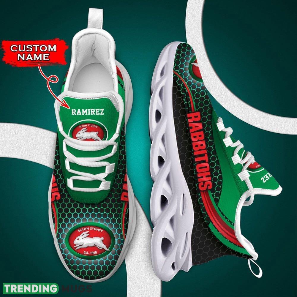 South Sydney Rabbitohs Paradise Custom Name Max Soul Shoes Luxury NRL Clunky For Men Women Gift For Fans - South Sydney Rabbitohs Max Soul Shoes Luxury NRL_1