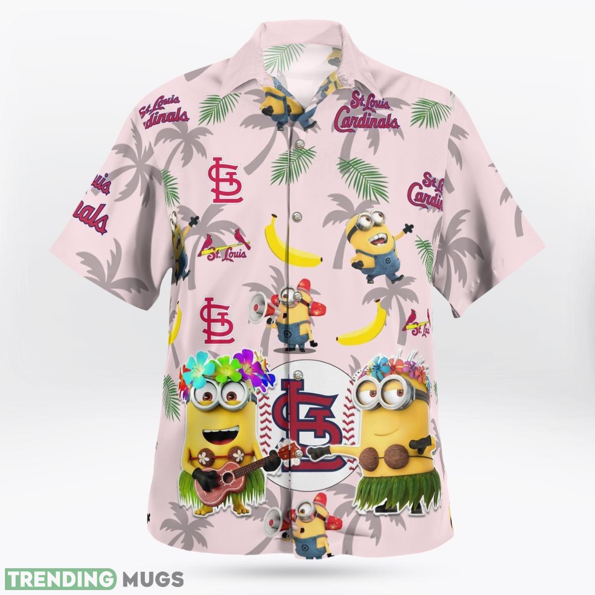 St Louis Cardinals Minion Set 3D Hawaiian Shirt And Short Gift Beach Hawaiian & Short St Louis Cardinals Minion Set 3D Hawaiian Shirt And Short Gift Beach Hawaiian & Short