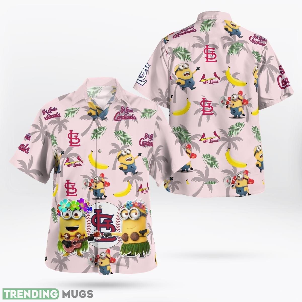 St Louis Cardinals Minion Set 3D Hawaiian Shirt And Short Gift Beach - St Louis Cardinals Minion Hawaiian Shirt_1 St Louis Cardinals Minion Set 3D Hawaiian Shirt And Short Gift Beach - St Louis Cardinals Minion Hawaiian Shirt_1
