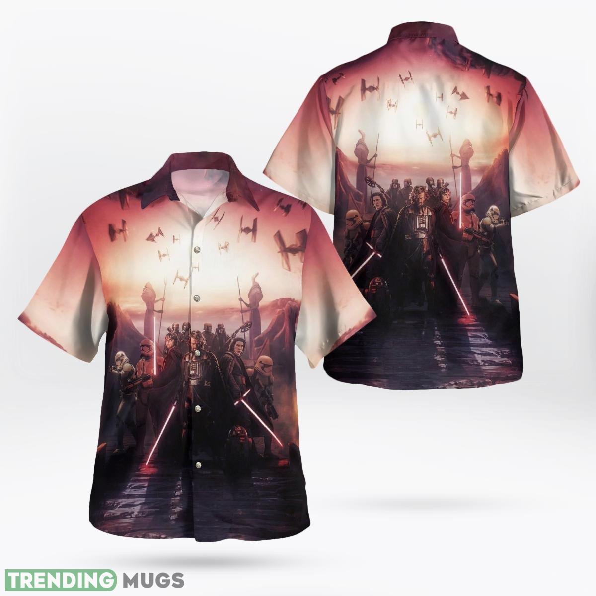 SW Rise Of The Sith 3D Hawaiian Shirt And Short Combo Gift Beach - SW Rise Of The Sith Hawaii Shirt_1