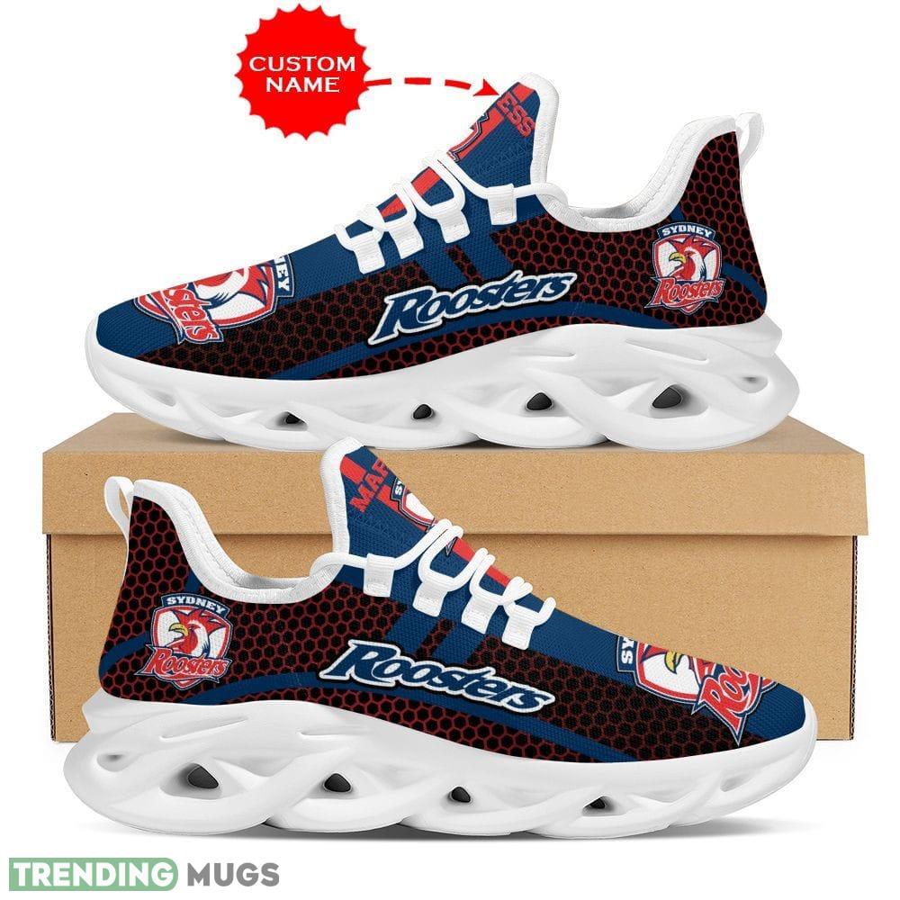 Sydney Roosters Surf Custom Name Max Soul Shoes Luxury NRL Clunky For Men Women Gift For Fans - Sydney Roosters Shoes Max Soul Luxury NRL_1