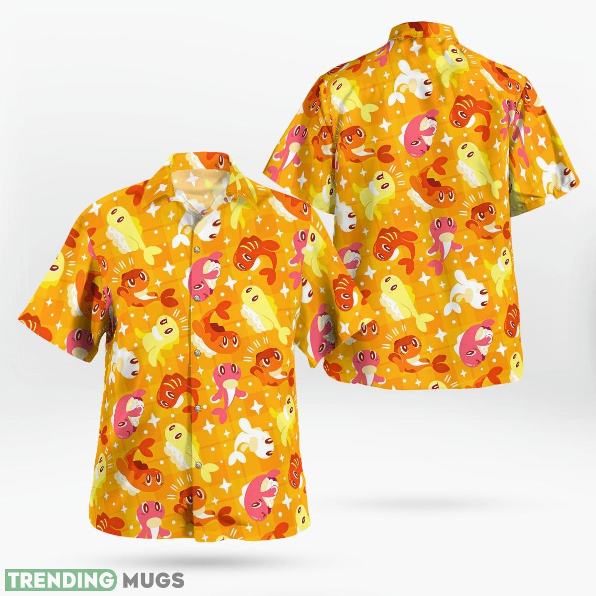 Tatsugiri Pokemon Set 3D Hawaiian Shirt And Short Gift Beach - Tatsugiri Pokemon Hawaiian Shirt_1