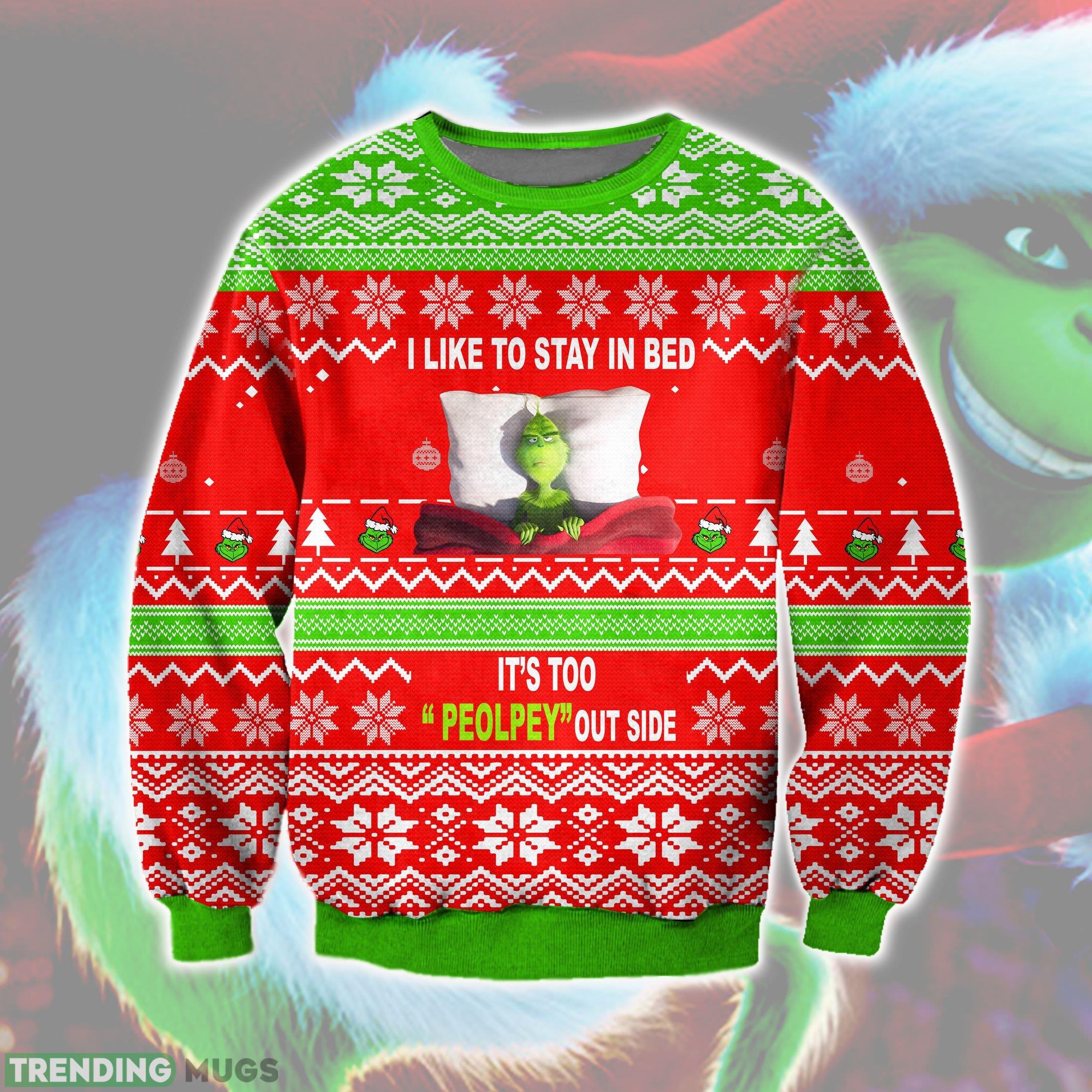 The Grinch I Like To Stay In Bed Ugly Christmas Sweater Perfect Holiday Gift - The Grinch I Like To Stay In Bed Ugly Christmas Sweater Perfect Holiday Gift The Grinch I Like To Stay In Bed Ugly Christmas Sweater Perfect Holiday Gift - The Grinch I Like To Stay In Bed Ugly Christmas Sweater Perfect Holiday Gift