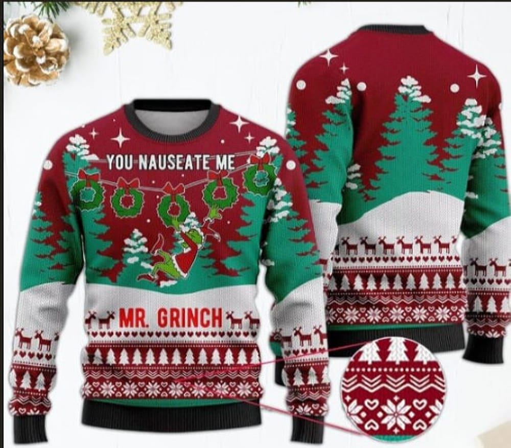 The Grinch Ugly Christmas Sweater Ugly Christmas Sweater Xmas Sweater Xmas Gifts Ugly Christmas Pattern Christmas Sweatshirt - 031223-085002 The Grinch Ugly Christmas Sweater Ugly Christmas Sweater Xmas Sweater Xmas Gifts Ugly Christmas Pattern Christmas Sweatshirt - 031223-085002