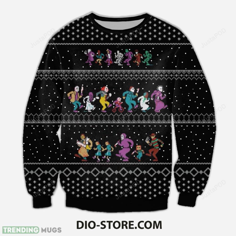 The Horror Christmas Vacation Knitting Pattern Ugly Christmas Sweater Perfect Holiday Gift 3D Sweater The Horror Christmas Vacation Knitting Pattern Ugly Christmas Sweater Perfect Holiday Gift 3D Sweater