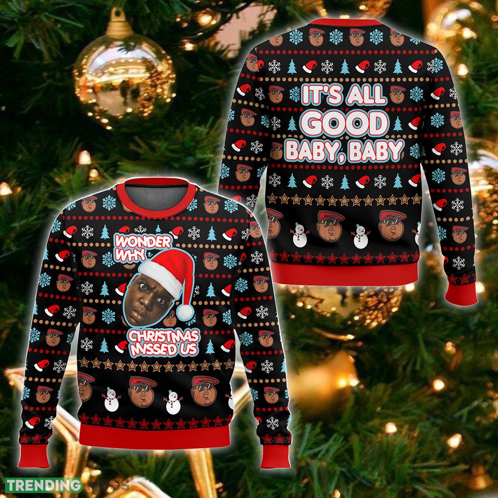 The Notorious B.I.G. Wonder Why Christmas Misses Us Ugly Sweater Gift Christmas For Men And Women - The Notorious B.I.G. Wonder Why Christmas Misses Us Ugly Sweater_1 The Notorious B.I.G. Wonder Why Christmas Misses Us Ugly Sweater Gift Christmas For Men And Women - The Notorious B.I.G. Wonder Why Christmas Misses Us Ugly Sweater_1