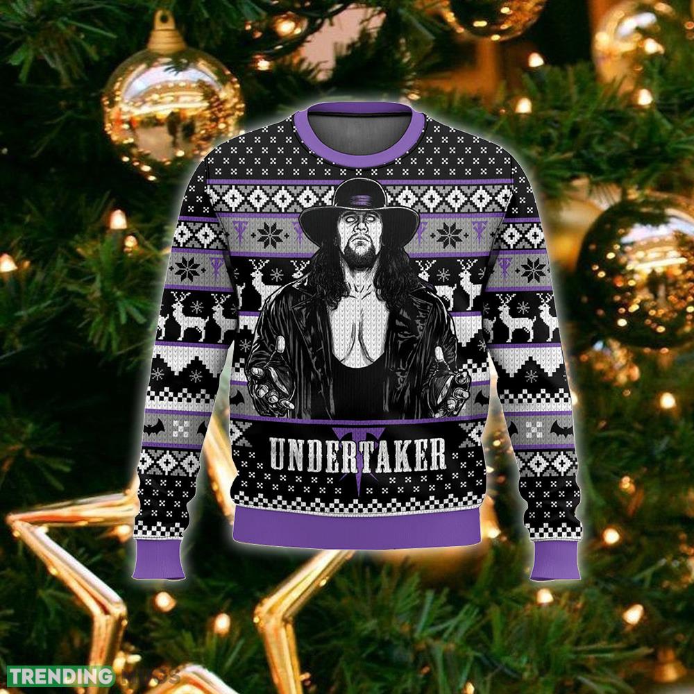 The Undertaker Mark Calaway Ugly Christmas Sweater Gift Christmas For Men And Women 3D Sweater The Undertaker Mark Calaway Ugly Christmas Sweater Gift Christmas For Men And Women 3D Sweater