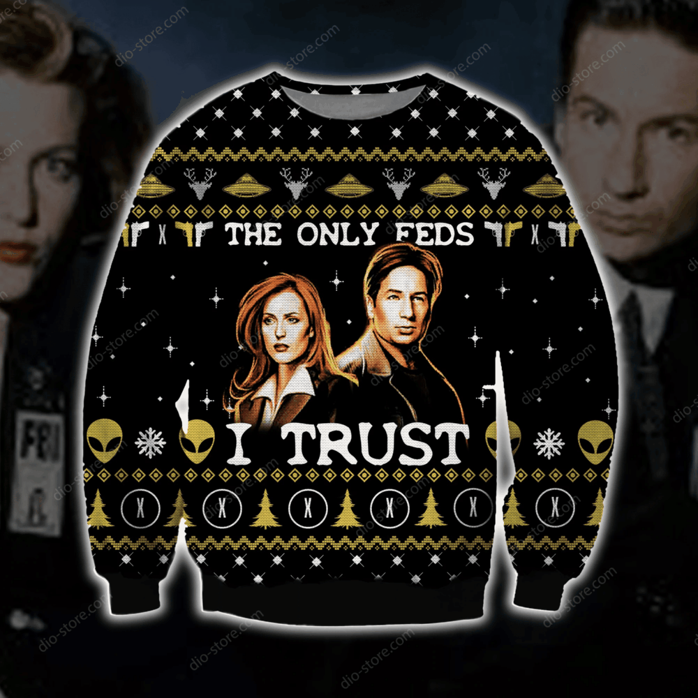 The X Files Ugly Christmas Sweater Perfect Holiday Gift 3D Sweater The X Files Ugly Christmas Sweater Perfect Holiday Gift 3D Sweater