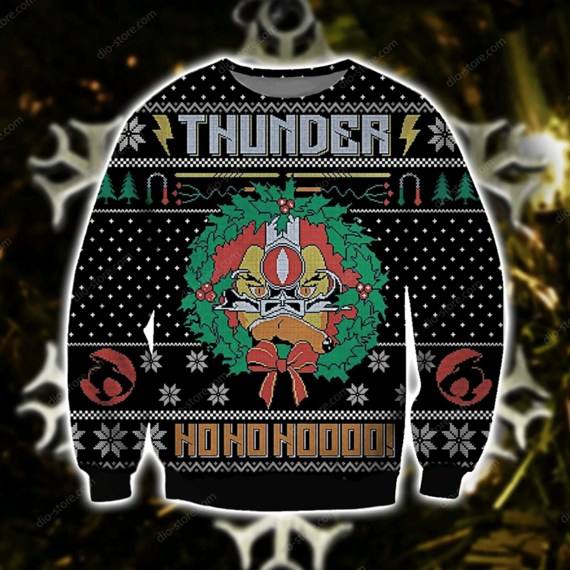 Thunder Ho Ho Ho Ugly Christmas Sweater Perfect Holiday Gift - Thunder Ho Ho Ho Ugly Christmas Sweater Perfect Holiday Gift Thunder Ho Ho Ho Ugly Christmas Sweater Perfect Holiday Gift - Thunder Ho Ho Ho Ugly Christmas Sweater Perfect Holiday Gift