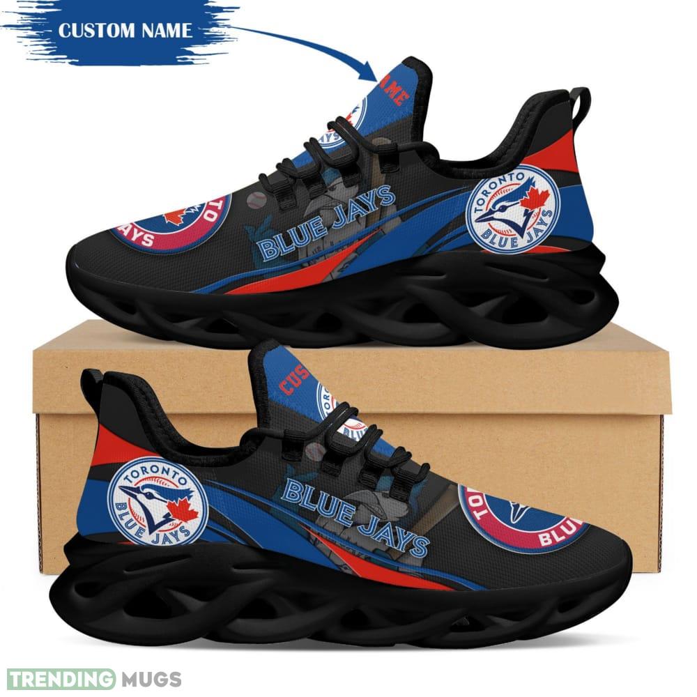 Toronto Blue Jays Mascot Custom Name Max Soul Sneakers For Men Max Soul Toronto Blue Jays Mascot Custom Name Max Soul Sneakers For Men Max Soul