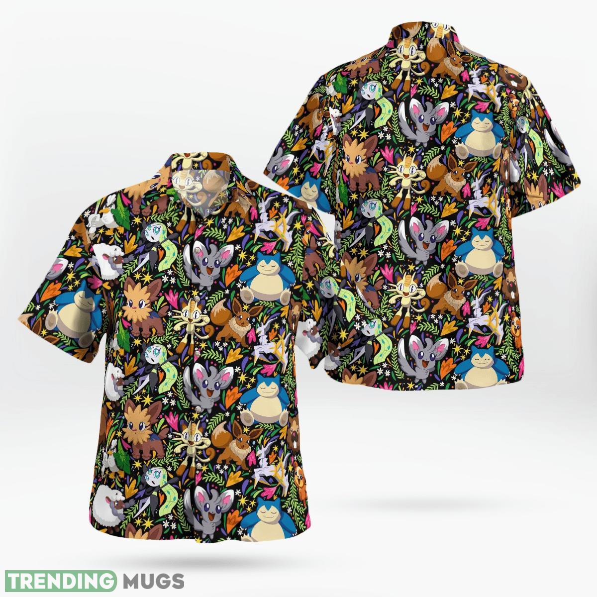 Tropical Pokemon Set 3D Hawaiian Shirt And Short For Men And Women - Tropical Pokemon Hawaiian Shirt_1