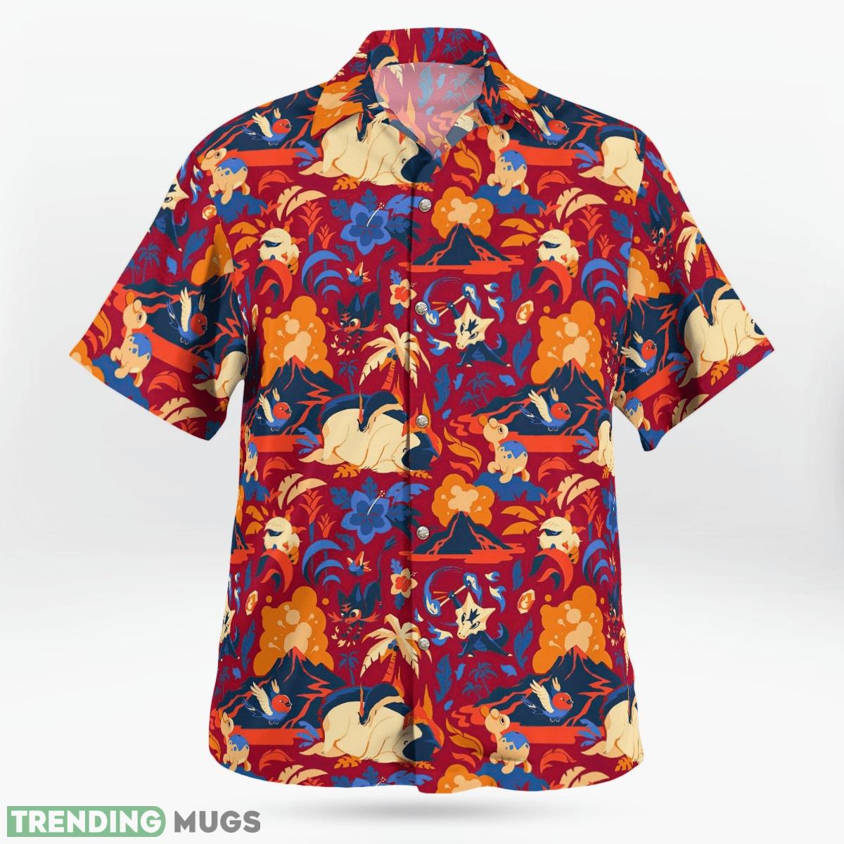 Tropical Red Pokemon Set Hawaiian Shirt And Short Gift For Fans Hawaiian & Short Tropical Red Pokemon Set Hawaiian Shirt And Short Gift For Fans Hawaiian & Short