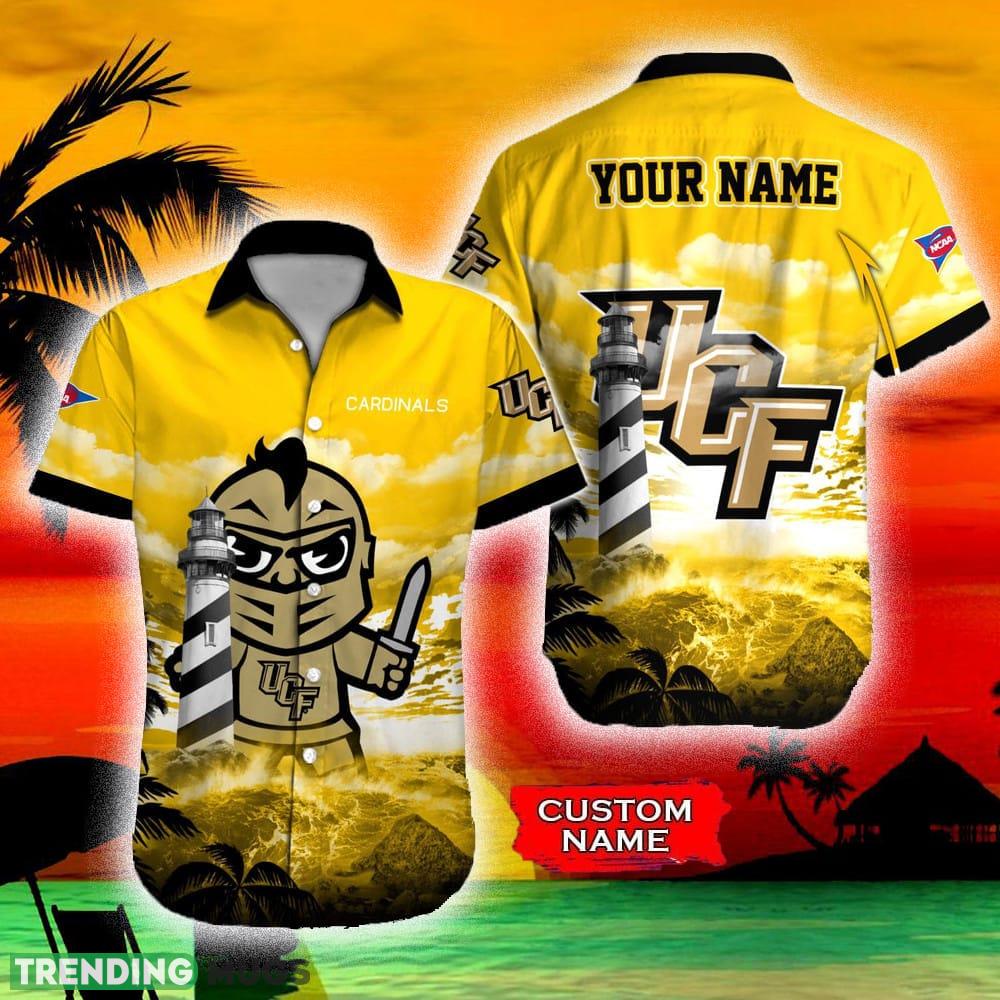 UCF Knights NCAA Authentic Custom Name Hawaiian Shirt Beach For Men Women Gift For Fans - UCF Knights NCAA Authentic Custom Name Hawaiian Shirt Beach For Men Women Gift For Fans