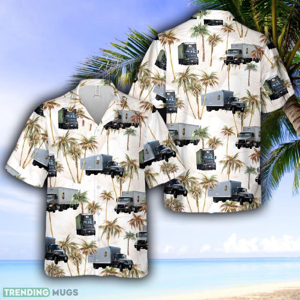 UPS Freight Truck Hawaiian Shirt - UPS Freight Truck Hawaiian Shirt UPS Freight Truck Hawaiian Shirt - UPS Freight Truck Hawaiian Shirt
