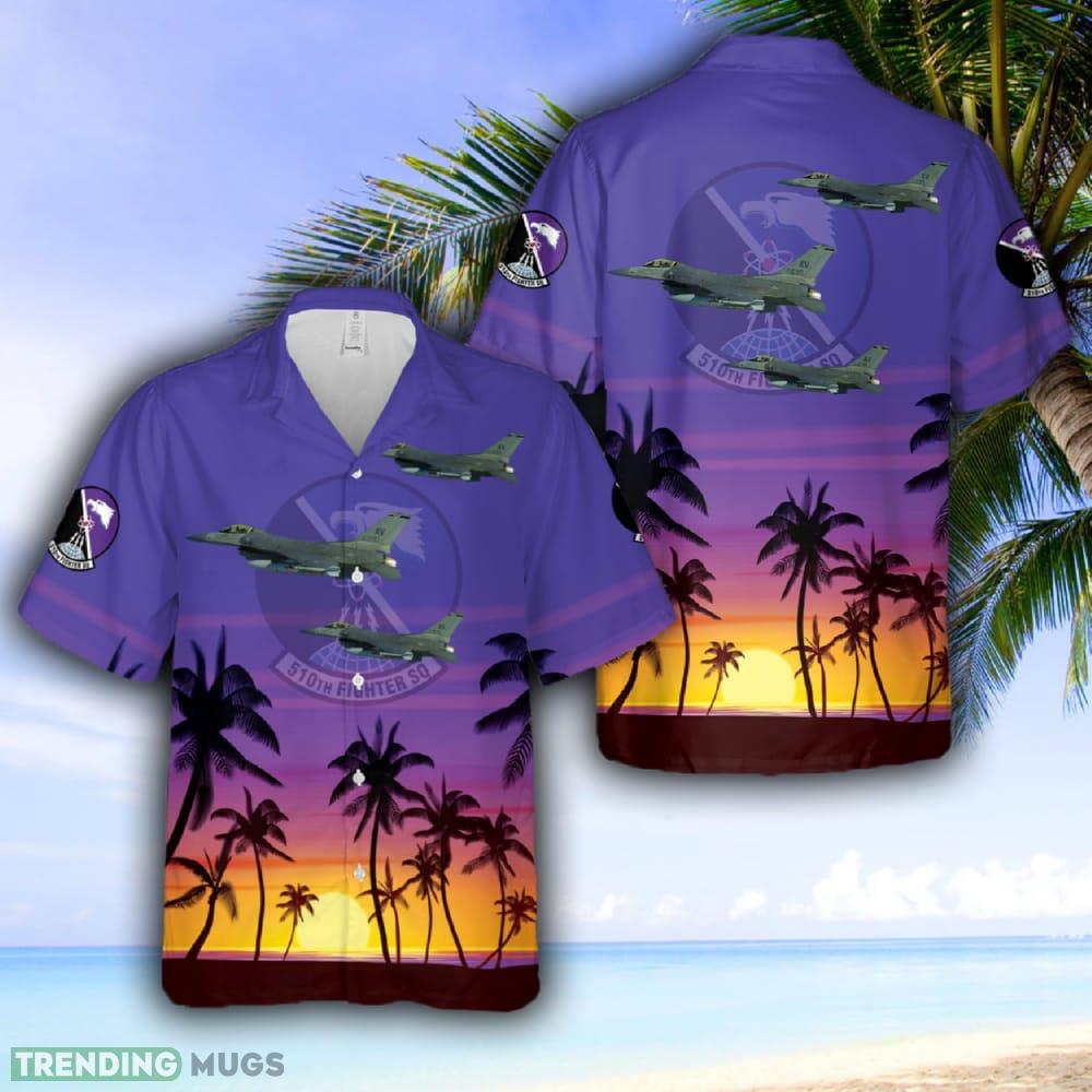 US Air Force 510th Fighter Squadron F-16C Hawaiian Shirt - US Air Force 510th Fighter Squadron F-16C Hawaiian Shirt US Air Force 510th Fighter Squadron F-16C Hawaiian Shirt - US Air Force 510th Fighter Squadron F-16C Hawaiian Shirt