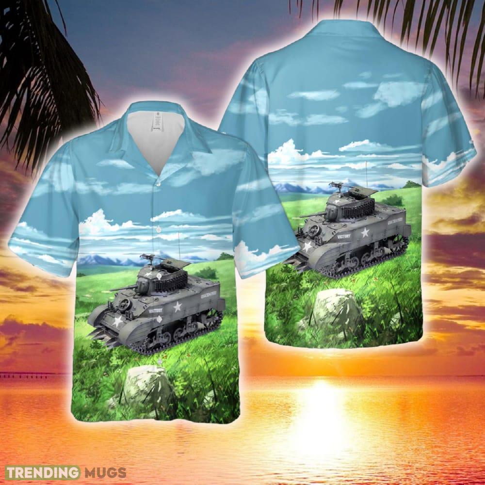 US Army M5A1 Light Tank WWII Hawaiian Shirt - US Army M5A1 Light Tank WWII Hawaiian Shirt US Army M5A1 Light Tank WWII Hawaiian Shirt - US Army M5A1 Light Tank WWII Hawaiian Shirt