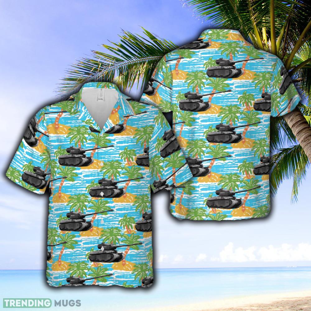 US Army M6A2E1 showing the long 105 mm gun and massive turret Hawaiian Shirt - US Army M6A2E1 showing the long 105 mm gun and massive turret Hawaiian Shirt US Army M6A2E1 showing the long 105 mm gun and massive turret Hawaiian Shirt - US Army M6A2E1 showing the long 105 mm gun and massive turret Hawaiian Shirt
