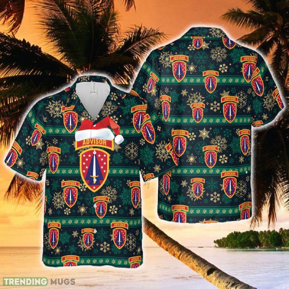 US Army Security Force Assistance Brigade Christmas Hawaiian Shirt - US Army Security Force Assistance Brigade Christmas Hawaiian Shirt US Army Security Force Assistance Brigade Christmas Hawaiian Shirt - US Army Security Force Assistance Brigade Christmas Hawaiian Shirt