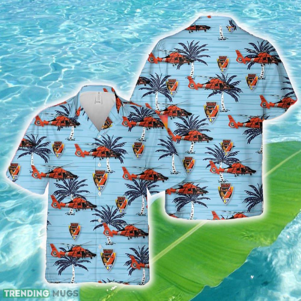 US Coast Guard Helicopter Interdiction Tactical Squadron MH-65D Hawaiian Shirt - US Coast Guard Helicopter Interdiction Tactical Squadron MH-65D Hawaiian Shirt