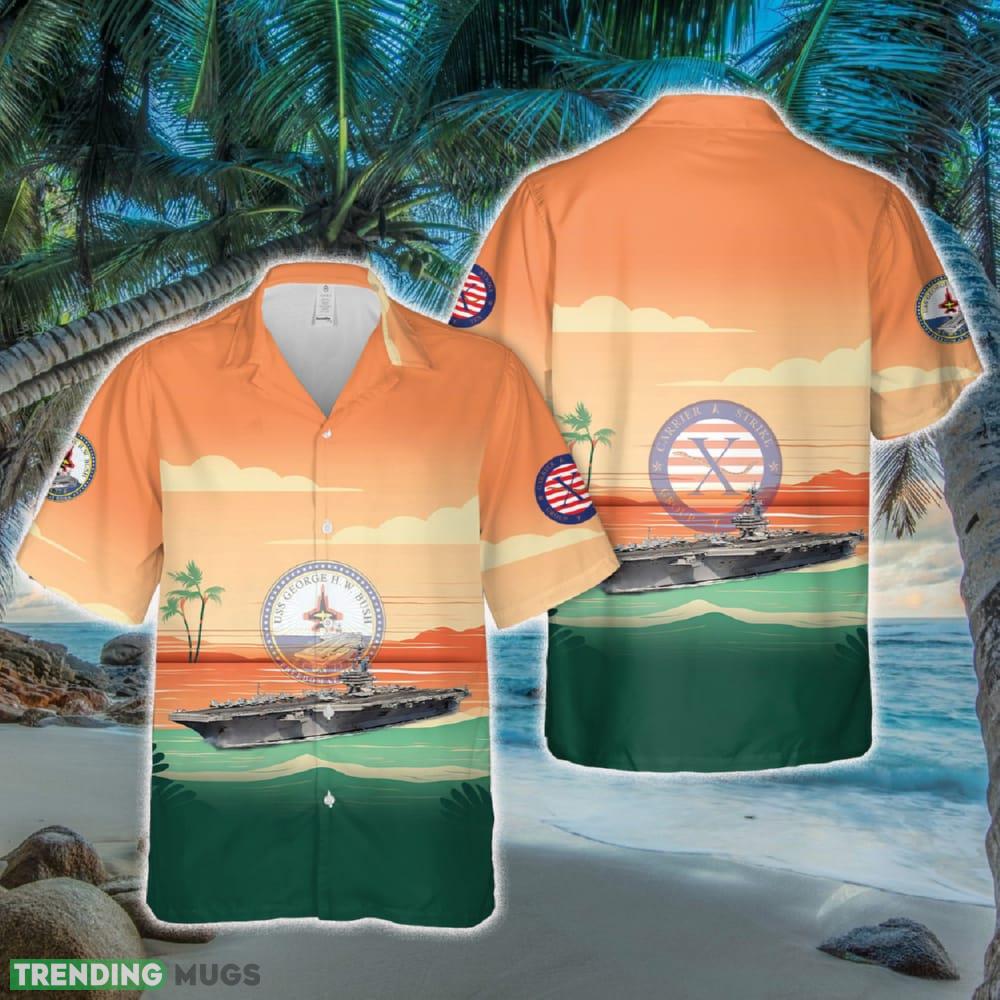 US Navy Carrier Strike Group 10 (CARSTRKGRU 10) USS George H.W. Bush (CVN-77) Hawaiian Shirt - US Navy Carrier Strike Group 10 (CARSTRKGRU 10) USS George H.W. Bush (CVN-77) Hawaiian Shirt US Navy Carrier Strike Group 10 (CARSTRKGRU 10) USS George H.W. Bush (CVN-77) Hawaiian Shirt - US Navy Carrier Strike Group 10 (CARSTRKGRU 10) USS George H.W. Bush (CVN-77) Hawaiian Shirt