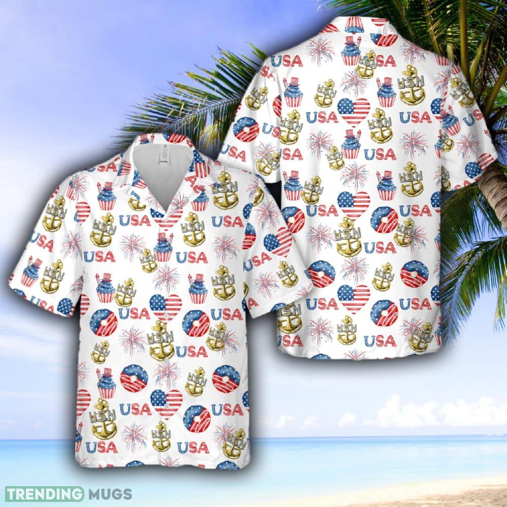 US Navy Chief Anchor, 4th Of July Hawaiian Shirt - US Navy Chief Anchor, 4th Of July Hawaiian Shirt US Navy Chief Anchor, 4th Of July Hawaiian Shirt - US Navy Chief Anchor, 4th Of July Hawaiian Shirt