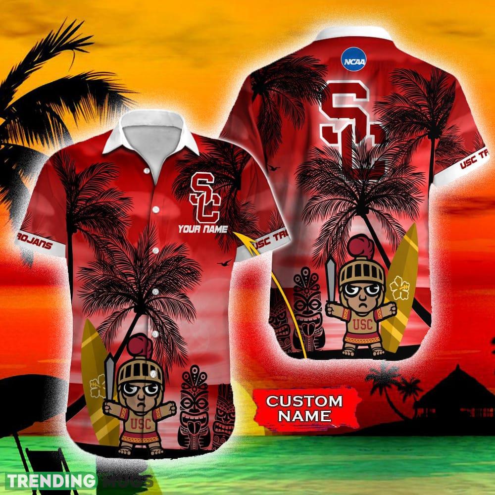 USC Trojans NCAA Sunset Custom Name Men And Women Sports Teams Hawaiian Shirt Gift - USC Trojans NCAA Sunset Custom Name Hawaiian Shirt Beach For Men Women Gift For Fans USC Trojans NCAA Sunset Custom Name Men And Women Sports Teams Hawaiian Shirt Gift - USC Trojans NCAA Sunset Custom Name Hawaiian Shirt Beach For Men Women Gift For Fans