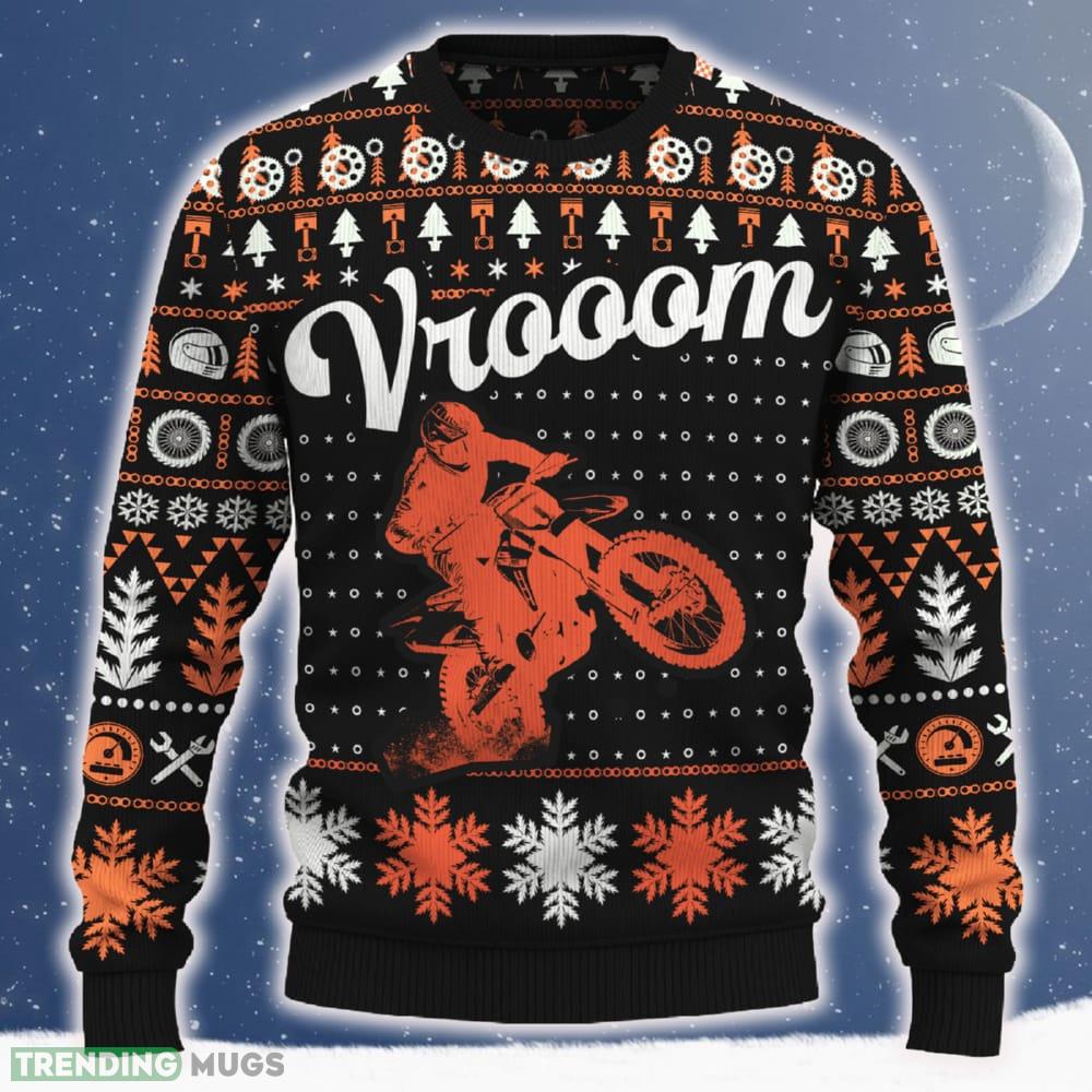 Vrooom FS 450 Christmas Tree AOP Sweater Motorcross Special Gift For Men And Women - Vrooom FS 450 Ugly Christmas Sweater_ 1 Vrooom FS 450 Christmas Tree AOP Sweater Motorcross Special Gift For Men And Women - Vrooom FS 450 Ugly Christmas Sweater_ 1