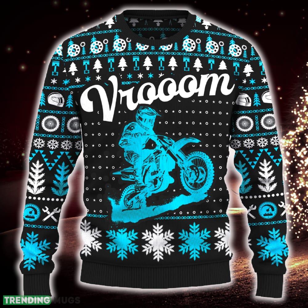 Vrooom KX100 Festive For Fans Ugly Christmas Sweater Gift Familys - Vrooom KX100 Ugly Christmas Sweater_ 1 Vrooom KX100 Festive For Fans Ugly Christmas Sweater Gift Familys - Vrooom KX100 Ugly Christmas Sweater_ 1