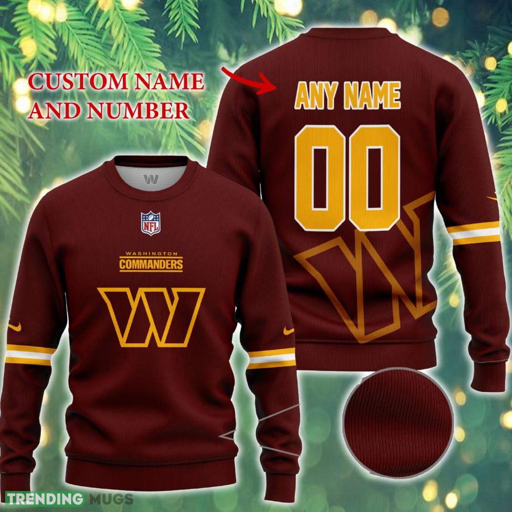 Washington Commanders NFL New Ugly Christmas Sweater For Fans Custom Number And Name - Washington Commanders NFL New Ugly Christmas Sweater For Fans Custom Number And Name Washington Commanders NFL New Ugly Christmas Sweater For Fans Custom Number And Name - Washington Commanders NFL New Ugly Christmas Sweater For Fans Custom Number And Name