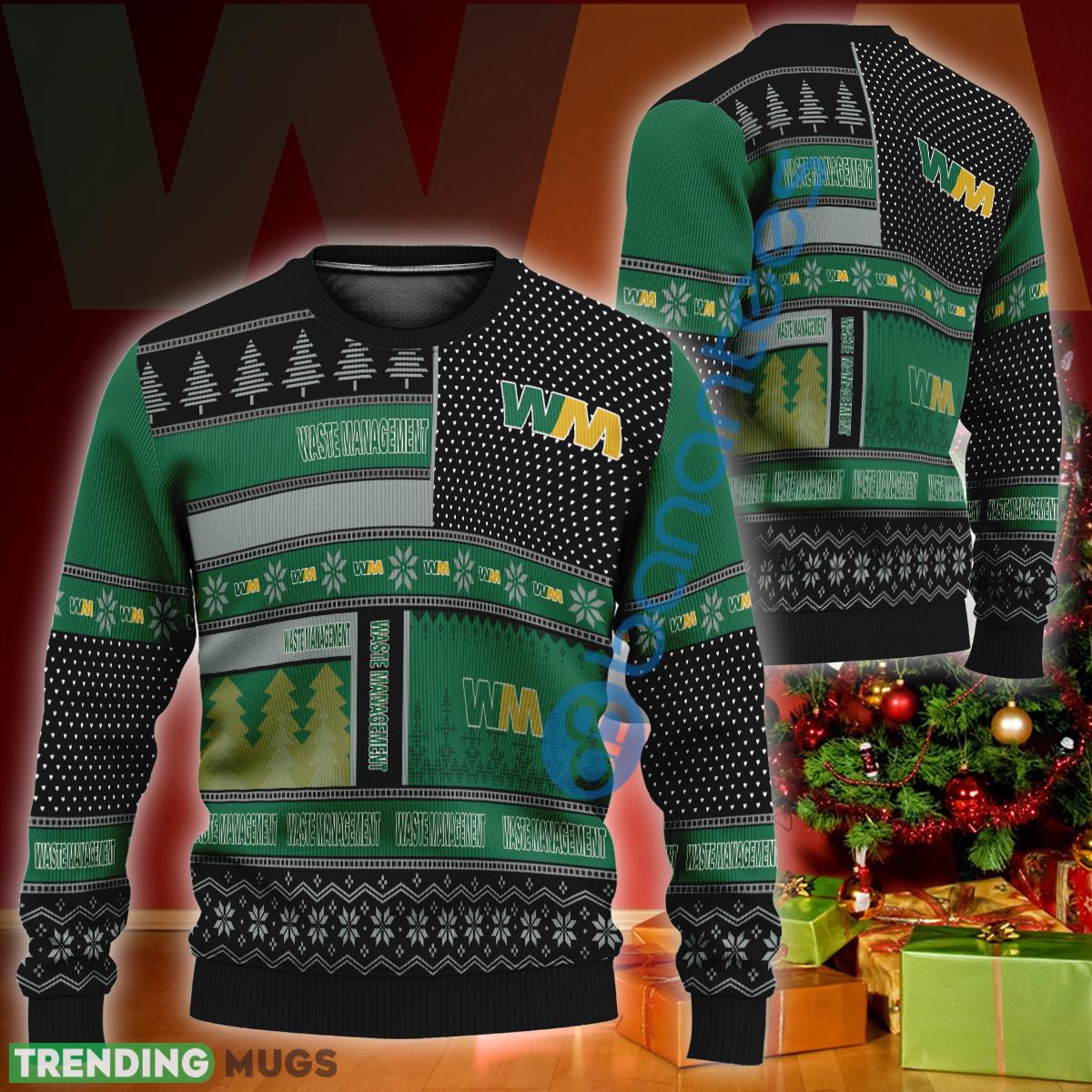 Waste Management Logo Style Ugly Xmas 3D Sweater Gift For Fans - Waste Management Logo Style Ugly Xmas 3D Sweater Gift For Fans Waste Management Logo Style Ugly Xmas 3D Sweater Gift For Fans - Waste Management Logo Style Ugly Xmas 3D Sweater Gift For Fans