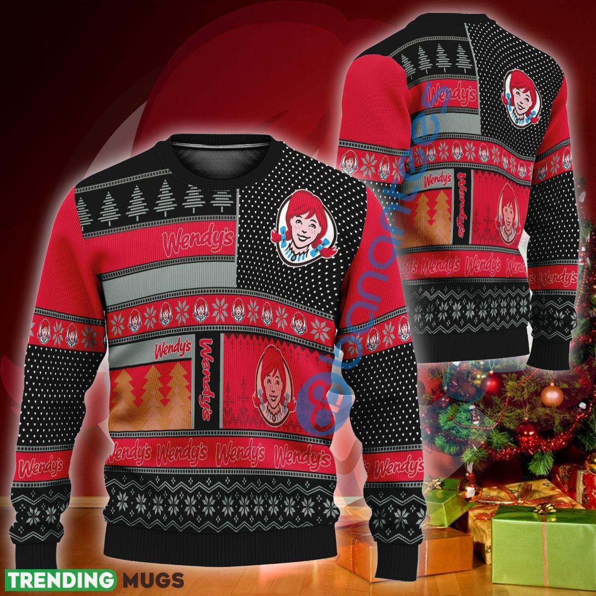 Wendy's Logo Style Ugly Christmas 3D Sweater Holidays Gift 3D Sweater Wendy's Logo Style Ugly Christmas 3D Sweater Holidays Gift - Wendy's Logo Style Ugly Christmas 3D Sweater Holidays Gift
