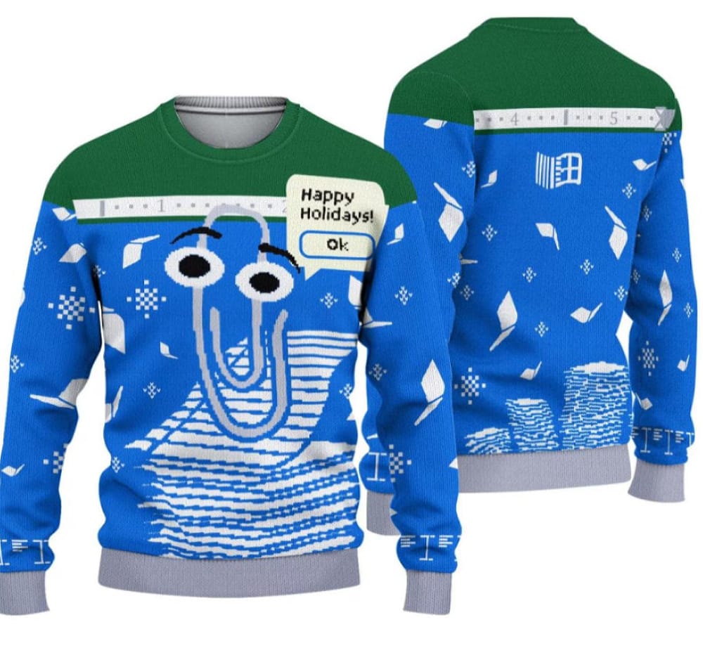 Windows Ugly Christmas Sweater Ugly Sweatshirt Ugly Clippy Sweater Xmas Gifts Ugly Christmas Pattern Christmas Sweatshirt Christmas Gift - 031223-085741 Windows Ugly Christmas Sweater Ugly Sweatshirt Ugly Clippy Sweater Xmas Gifts Ugly Christmas Pattern Christmas Sweatshirt Christmas Gift - 031223-085741
