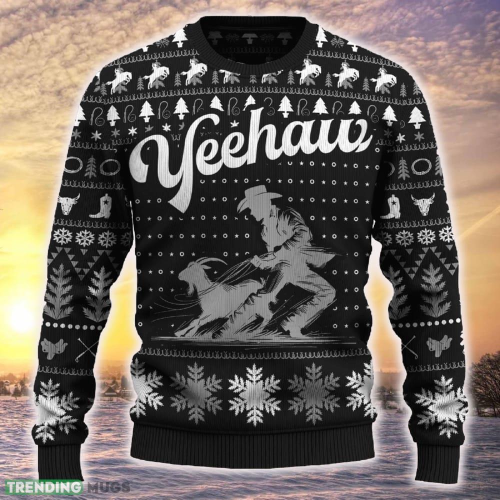 Yeehaw Goat Tying Cowboy Christmas Tree 3D Sweater Ideas Gift For Men And Women - Yeehaw Goat Tying Cowboy Ugly Christmas Sweater_ 1 Yeehaw Goat Tying Cowboy Christmas Tree 3D Sweater Ideas Gift For Men And Women - Yeehaw Goat Tying Cowboy Ugly Christmas Sweater_ 1