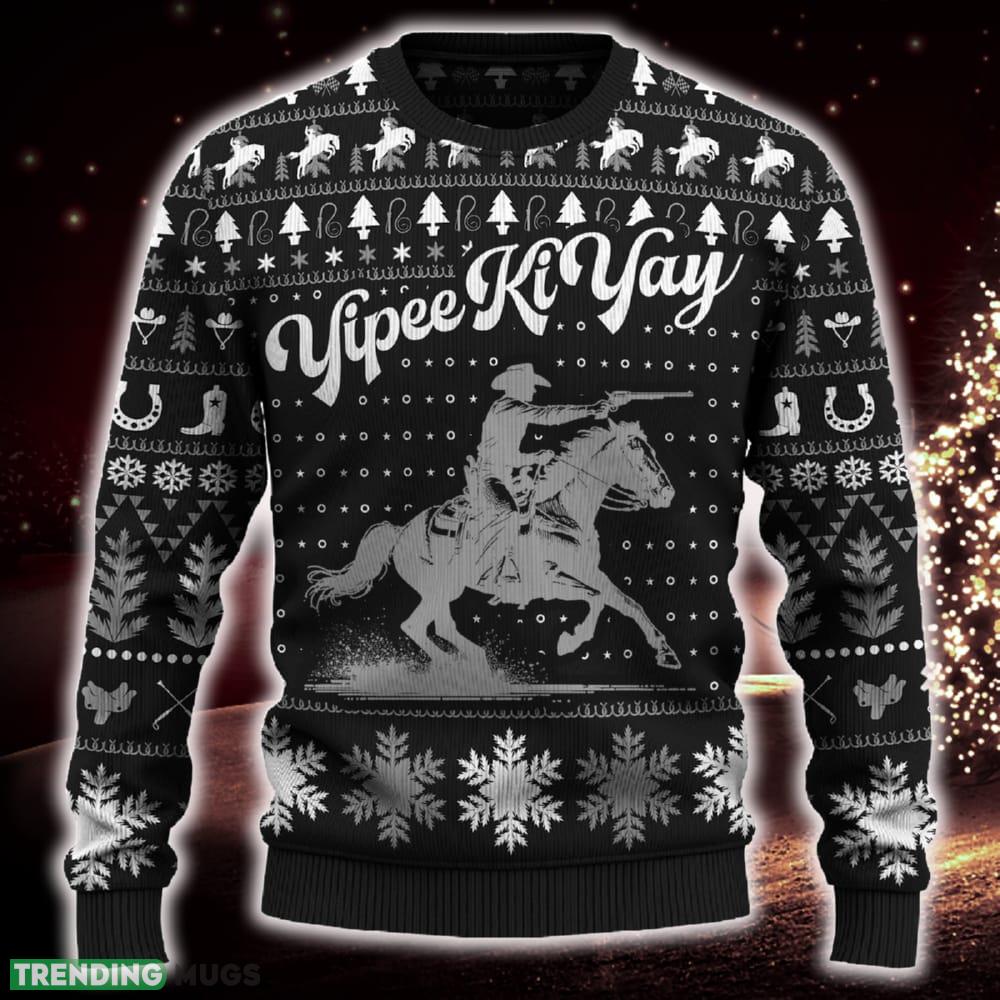 Yipee Ki-Yay Mounted Shooting For Fans Ugly Christmas Sweater Gift Familys - Yipee Ki-Yay Mounted Shooting Sweater_1 Yipee Ki-Yay Mounted Shooting For Fans Ugly Christmas Sweater Gift Familys - Yipee Ki-Yay Mounted Shooting Sweater_1