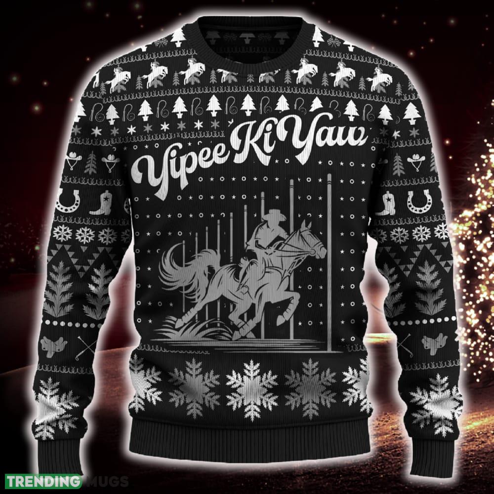Yipee Ki-Yay Pole Bending For Fans Ugly Christmas Sweater Gift Familys - Yipee Ki-Yay Pole Bending Sweater_1 Yipee Ki-Yay Pole Bending For Fans Ugly Christmas Sweater Gift Familys - Yipee Ki-Yay Pole Bending Sweater_1