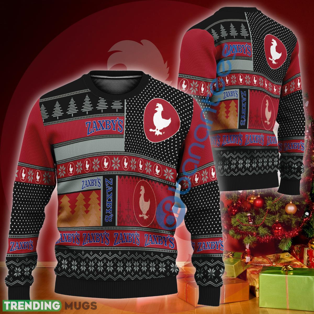 Zaxby's Logo New Ugly Christmas Sweater Gift For Men Women 3D Sweater Zaxby's Logo New Ugly Christmas Sweater Gift For Men Women - Zaxby's Logo New Ugly Christmas Sweater Gift For Men Women