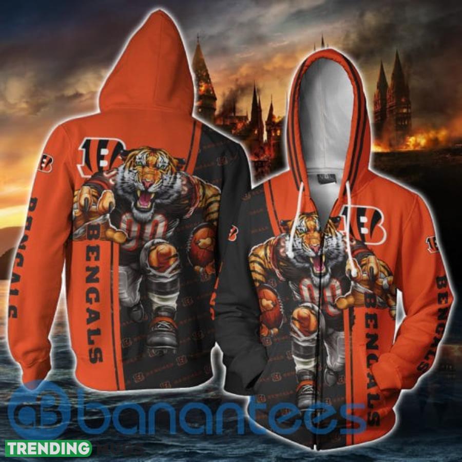 Cincinnati Bengals Full Printed 3D Hoodie Zip Hoodie 3D All Over Print, 3D Hoodies Cincinnati Bengals Full Printed 3D Hoodie Zip Hoodie 3D All Over Print, 3D Hoodies
