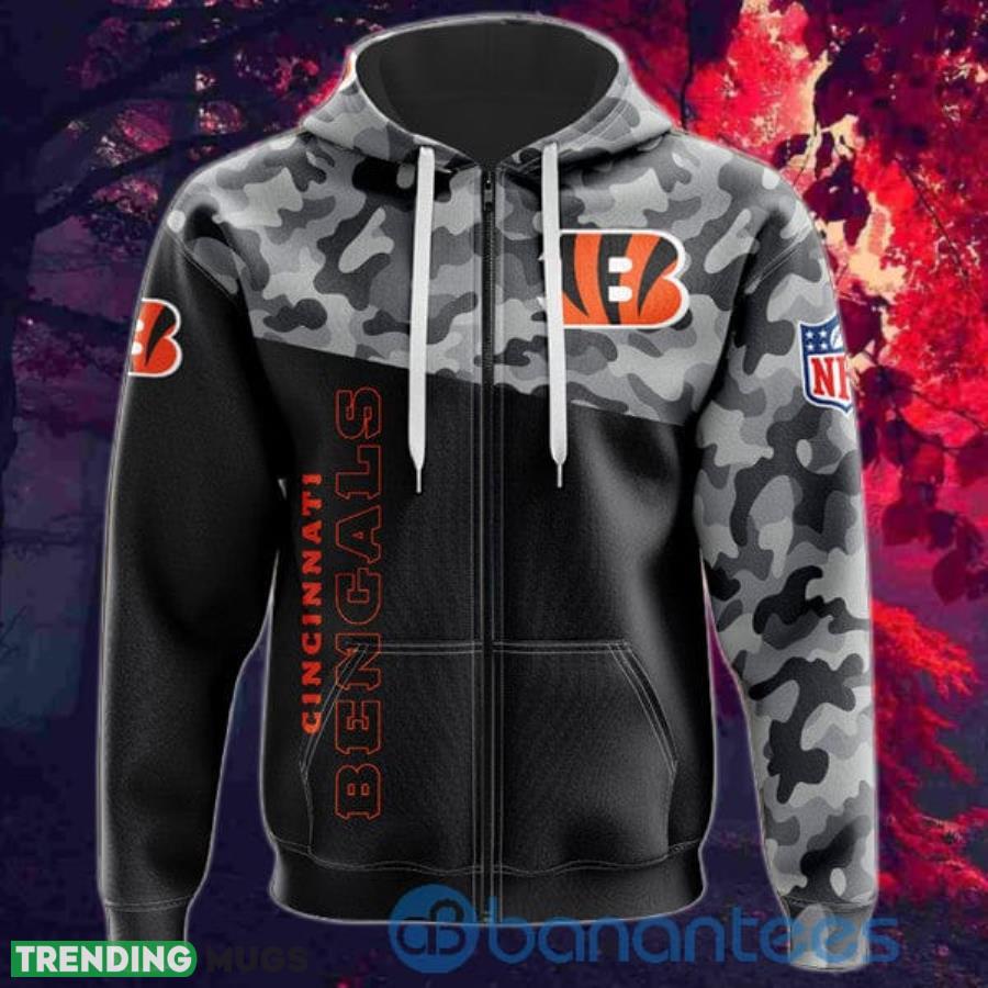 Cincinnati Bengals Military 3D Hoodie 3D All Over Print, 3D Hoodies Cincinnati Bengals Military 3D Hoodie 3D All Over Print, 3D Hoodies