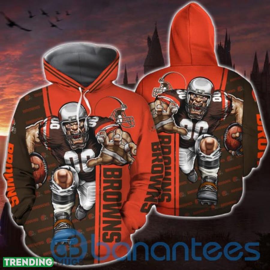 Cleveland Browns All Over Printed Hoodie 3D Gift For Fans Product Photo 1 Cleveland Browns All Over Printed Hoodie 3D Gift For Fans Product Photo 1