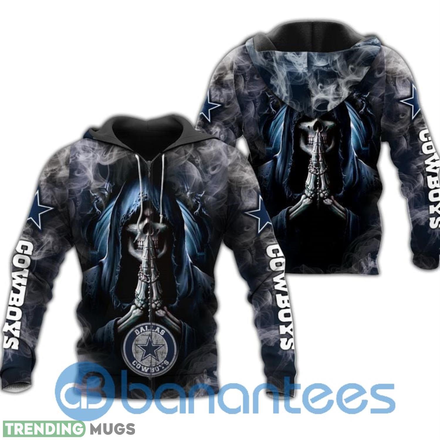 Dallas Cowboys Skull Smoke All Over Printed 3D Hoodie Zip Hoodie 3D All Over Print, 3D Hoodies Dallas Cowboys Skull Smoke All Over Printed 3D Hoodie Zip Hoodie 3D All Over Print, 3D Hoodies