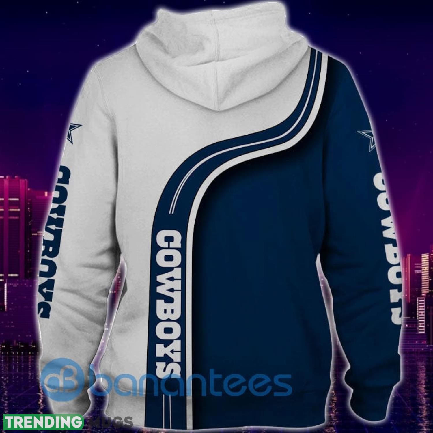 Dallas Cowboys White And Navy Simple Design Full Printed 3D Hoodie Zip Hoodie 3D All Over Print, 3D Hoodies Dallas Cowboys White And Navy Simple Design Full Printed 3D Hoodie Zip Hoodie 3D All Over Print, 3D Hoodies