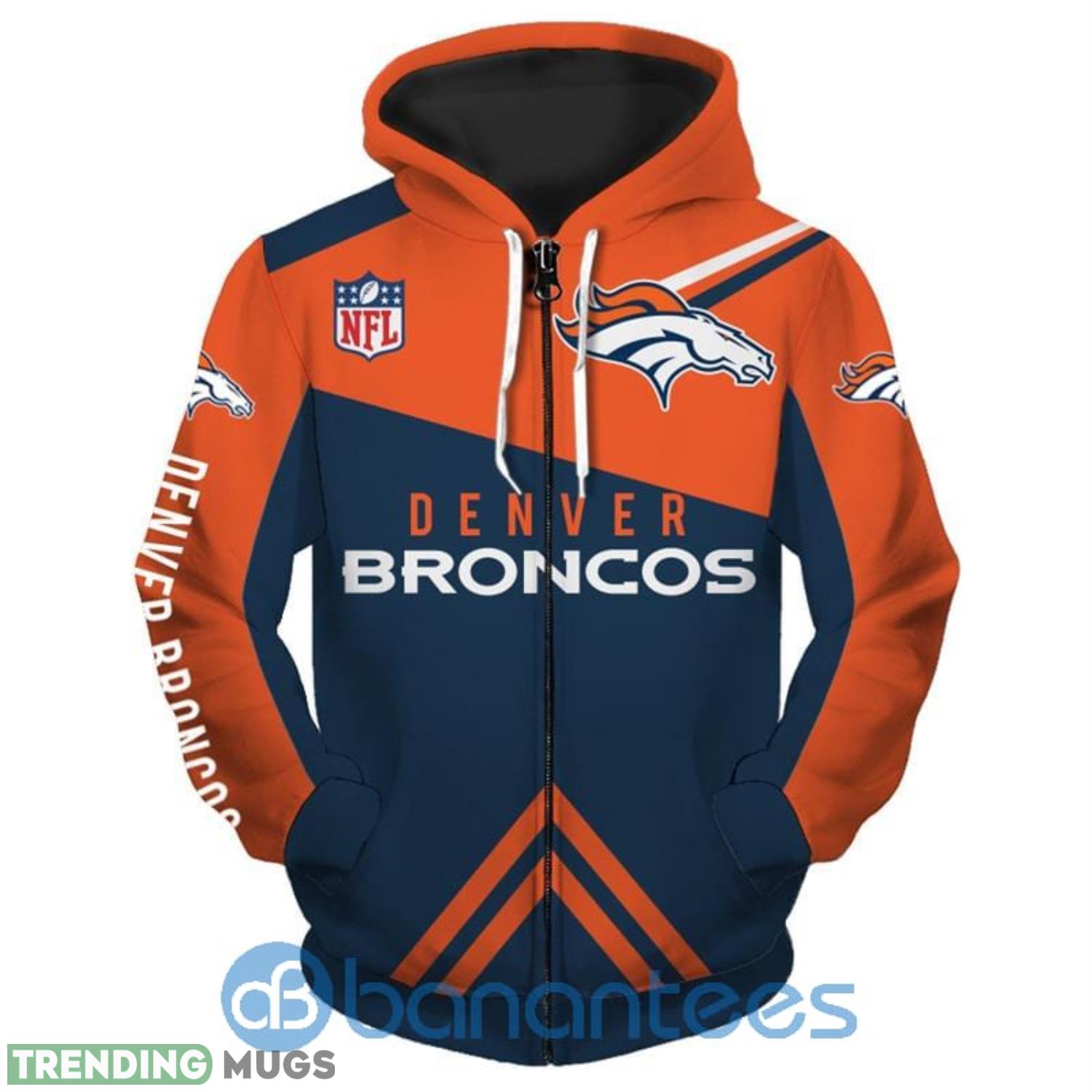 Denver Broncos Orange And Navy Hoodies Product Photo 1 Denver Broncos Orange And Navy Hoodies Product Photo 1