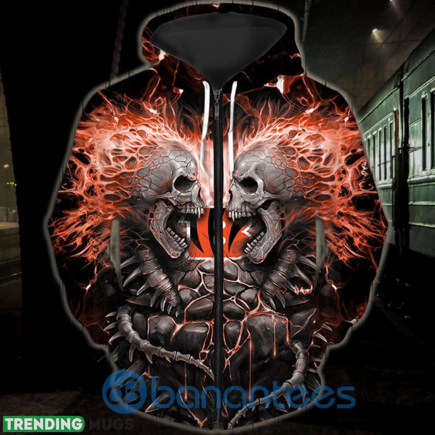 Electric Cincinnati Bengals Skull Hoodies Halloween Full Printed 3D Hoodie, Zip Hoodie 3D All Over Print, 3D Hoodies Electric Cincinnati Bengals Skull Hoodies Halloween Full Printed 3D Hoodie, Zip Hoodie 3D All Over Print, 3D Hoodies