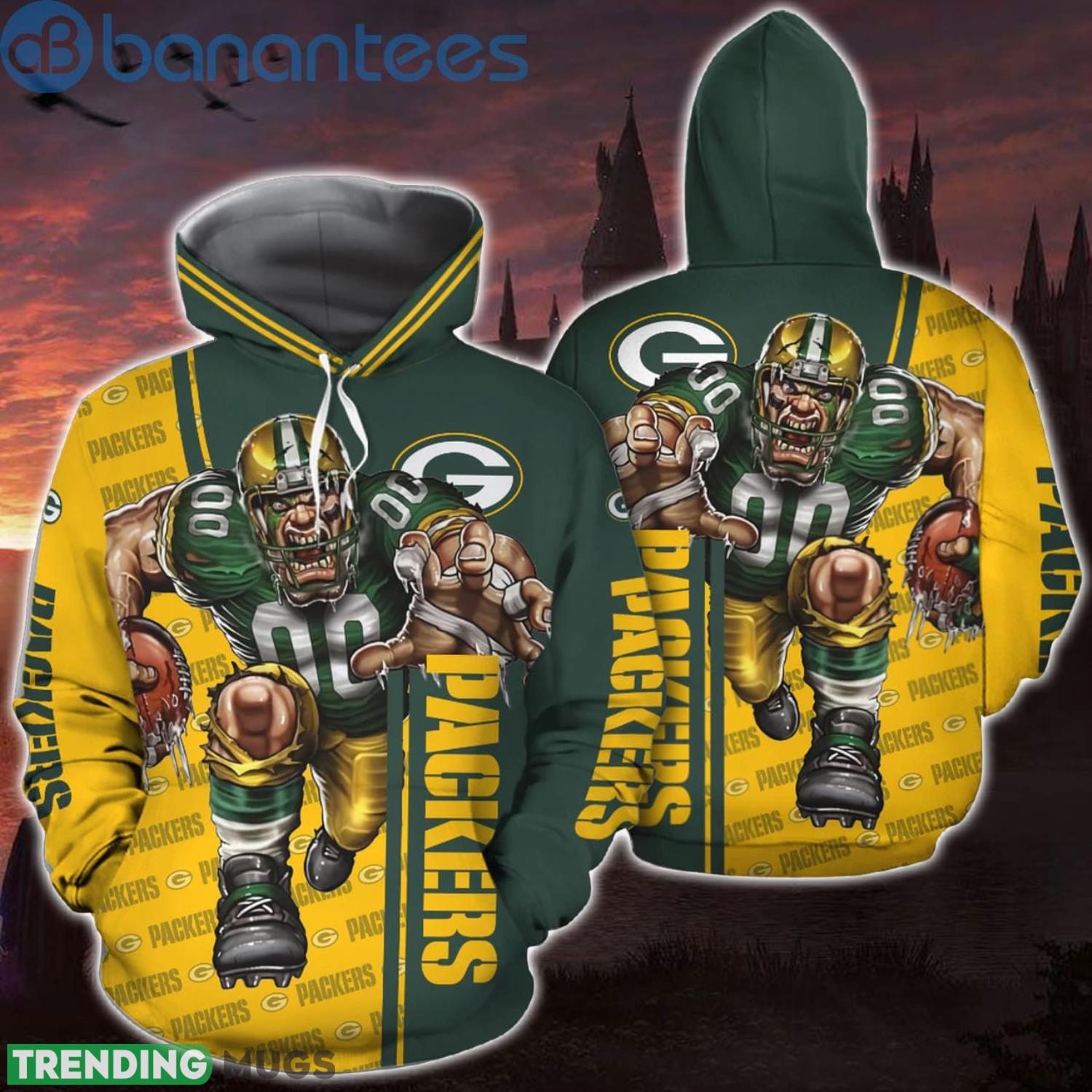 Green Bay Packers All Over Printed Hoodie 3D Gift For Fans Product Photo 1 Green Bay Packers All Over Printed Hoodie 3D Gift For Fans Product Photo 1