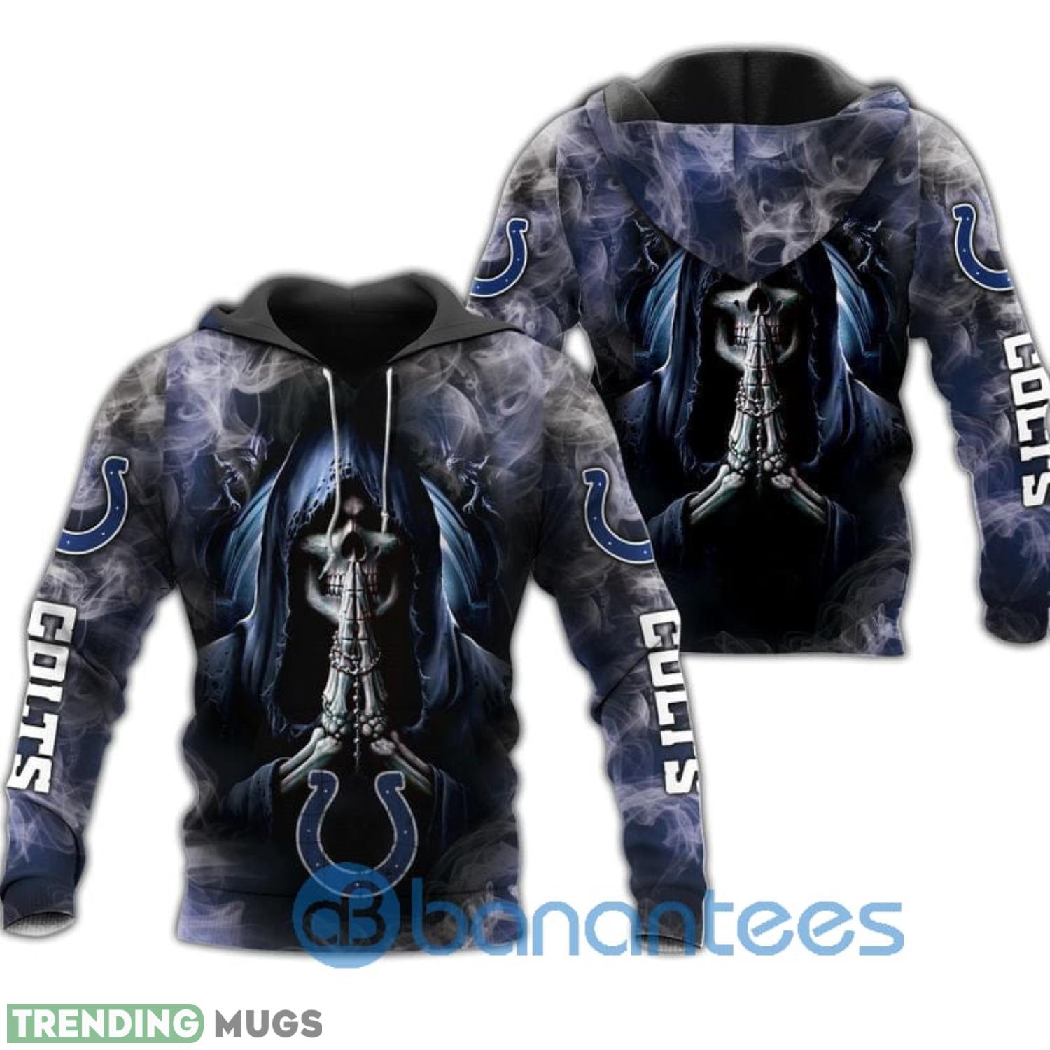 Indianapolis Colts Skull Background Smoke All Over Printed 3D Hoodie Zip Hoodie Product Photo 1 Indianapolis Colts Skull Background Smoke All Over Printed 3D Hoodie Zip Hoodie Product Photo 1