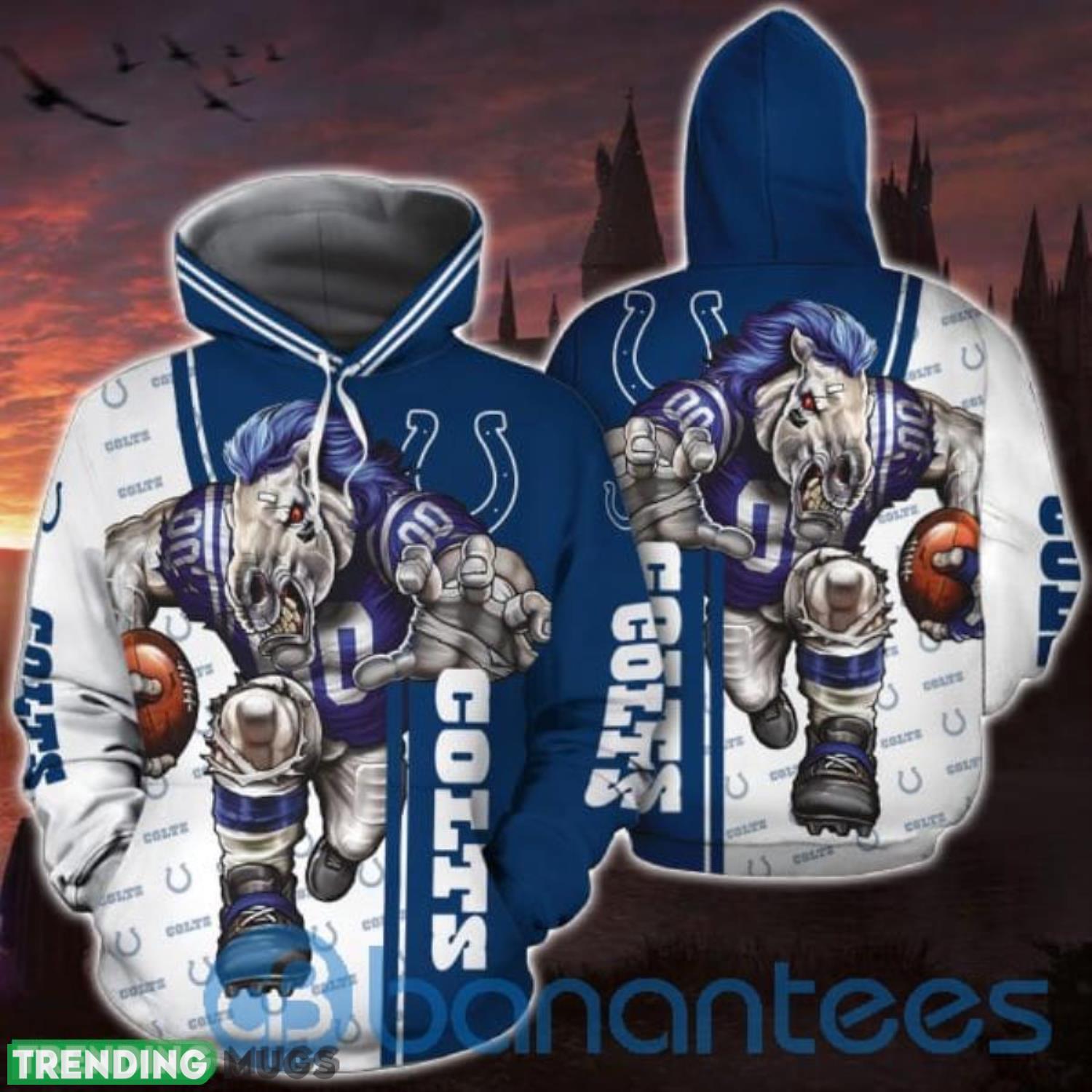 Indianapolis ColtsAll Over Printed Hoodie 3D Gift For Fans Product Photo 1 Indianapolis ColtsAll Over Printed Hoodie 3D Gift For Fans Product Photo 1