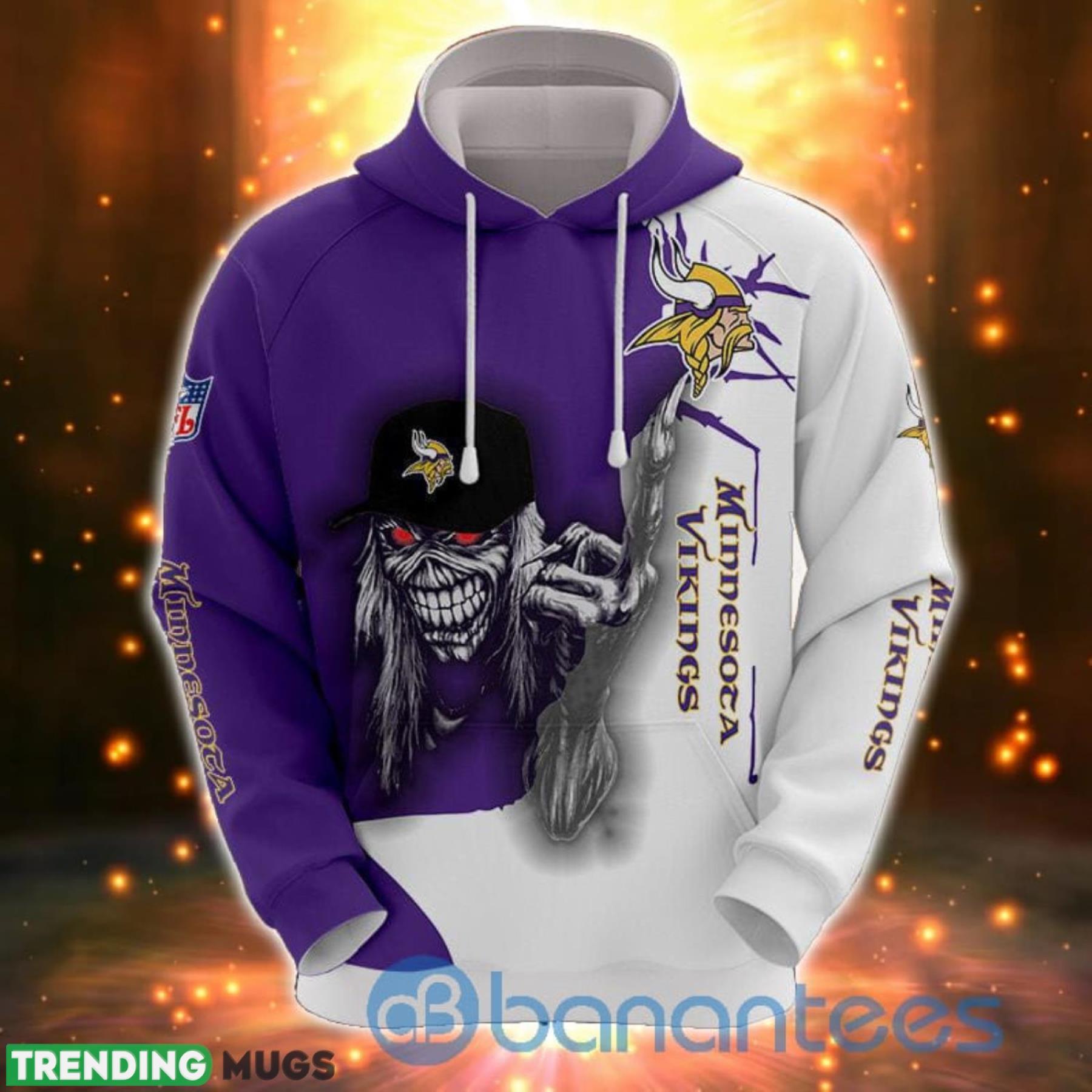 Iron Maiden Minnesota Vikings Full Printed 3D Hoodie, Zip Hoodie 3D All Over Print, 3D Hoodies Iron Maiden Minnesota Vikings Full Printed 3D Hoodie, Zip Hoodie 3D All Over Print, 3D Hoodies